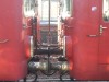 Sammenkobling af togsæt på gammeldags manér med skruekobling.